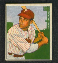 1950 Bowman Baseball Card #119 Dick Sisler