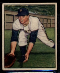 1950 Bowman Baseball Card #244 Dale Coogan