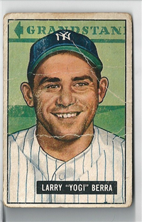 1951 Bowman Baseball Card #2 Yogi Berra