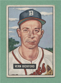 1951 Bowman Baseball Card #42 Vern Bickford
