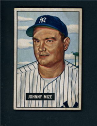 1951 Bowman Baseball Card #50 Johnny Mize