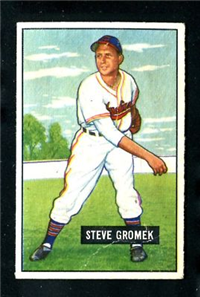 1951 Bowman Baseball Card #115 Steve Gromek