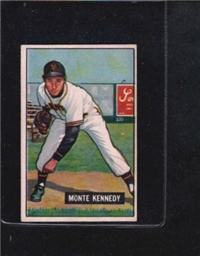 1951 Bowman Baseball Card #163 Monte Kennedy