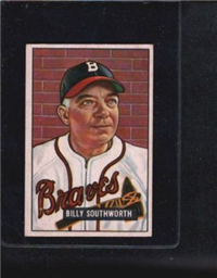 1951 Bowman Baseball Card #207 Billy Southworth
