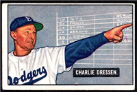 1951 Bowman Baseball Card #259 Charlie Dressen