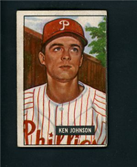 1951 Bowman Baseball Card #293 Ken Johnson