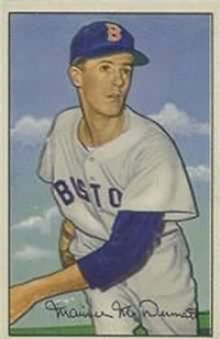 1952 Bowman Baseball Card #25 Maurice McDermott