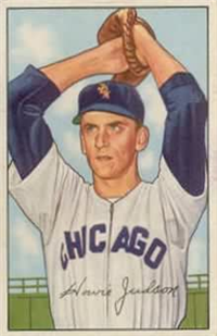 1952 Bowman Baseball Card #149 Howie Judson