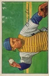 1952 Bowman Baseball Card #197 Charlie Silvera