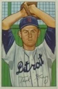 1952 Bowman Baseball Card #199 Ted Gray