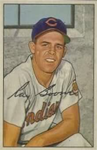 1952 Bowman Baseball Card #214 Ray Boone