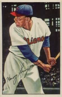 1952 Bowman Baseball Card #223 Harry Simpson
