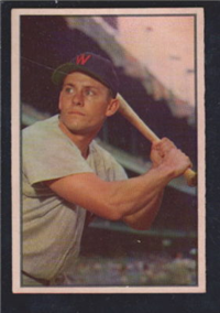 1953 Bowman Baseball Card #34 Gil Coan