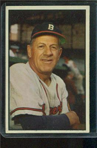 1953 Bowman Baseball Card #69 Charlie Grimm