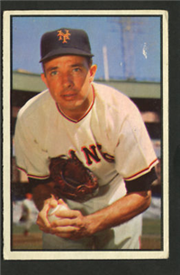 1953 Bowman Baseball Card #76 Jim Hearn