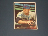 1953 Bowman Baseball Card #110 Rob Rush