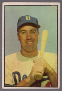 1953 Bowman Baseball Card #117 Duke Snider