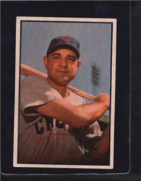 1953 Bowman Baseball Card #122 Bill Serena