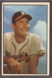 1953 Bowman Baseball Card #151 Joe Adcock