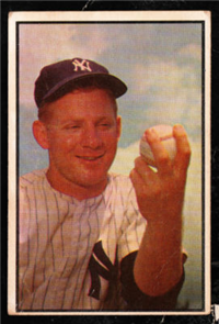 1953 Bowman Baseball Card #153 Whitey Ford