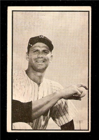 1953 Bowman Baseball Card Black and White #55 Don Johnson
