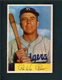 1954 Bowman Baseball Card #58 Pee Wee Reese
