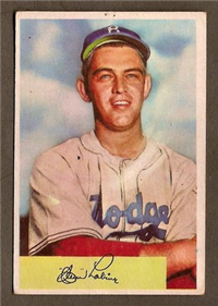 1954 Bowman Baseball Card #106 Clem Labine