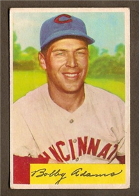 1954 Bowman Baseball Card #108 Bobby Adams