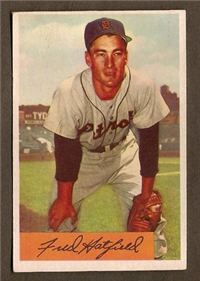 1954 Bowman Baseball Card #119 Fred Hatfield