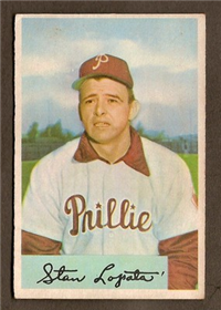 1954 Bowman Baseball Card #207 Stan Lopata