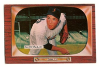 1955 Bowman Baseball Card #77 Jim McDonald