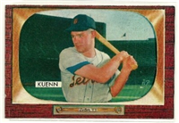 1955 Bowman Baseball Card #132b Harvey Kuenn (corrected spelling of last name)