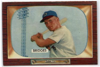 1955 Bowman Baseball Card #136 Rocky Bridges