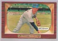 1955 Bowman Baseball Card #229 Jim Brosnan