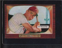 1955 Bowman Baseball Card #237 Johnny Wyrostek