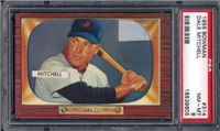 1955 Bowman Baseball Card #314 Dale Mitchell