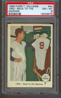 1959 Fleer Ted Williams #44 1952 Back to the Marines