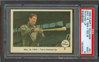 1959 Fleer Ted Williams #51 May 16, 1954 Ted Is Patched Up