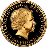 GREAT BRITAIN $50 Pounds 1/2 Ounce Gold Britannia Coin (ANY DATE)