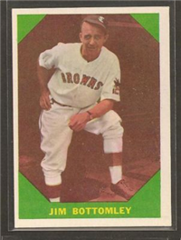 1960 Fleer Baseball Card #45 Jim Bottomley