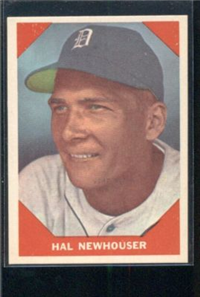 1960 Fleer Baseball Card #68 Hal Newhouser