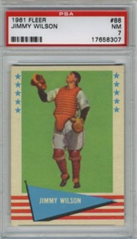 1961-62 Fleer Baseball Card  #88 Jimmy Wilson