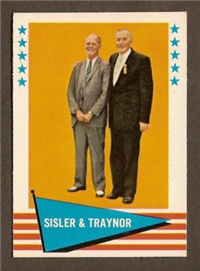 1961-62 Fleer Baseball Card  #89 Checklist (George Sisler, Pie Traynor)