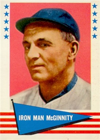 1961-62 Fleer Baseball Card Baseball Card #126 Iron Man McGinnity