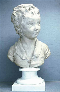 Buste D'Alexandre Brongniart Enfant by Jean-Antoine Houdon  (1741-1828)