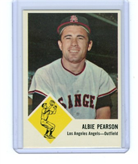 1963 Fleer Baseball Card Baseball Card #19 Albie Pearson
