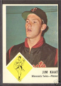 1963 Fleer Baseball Card Baseball Card #22 Jim Kaat