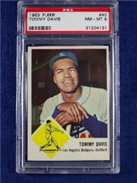 1963 Fleer Baseball Card Baseball Card #40 Tommy Davis