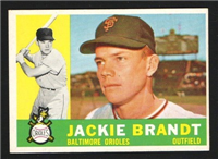 1960 Topps Baseball Card  #53 Jackie Brandt