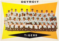 1960 Topps Baseball Card  #72 Tigers Team/Checklist 89-176